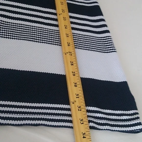 Lilly Pulitzer Dress Navy White Striped Marlow 3/4 sleeve Like new size Medium - Picture 12 of 15